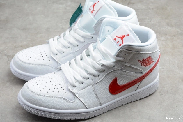 BQ6472-106 University White Mid 1 Jordan Red (W) 0728